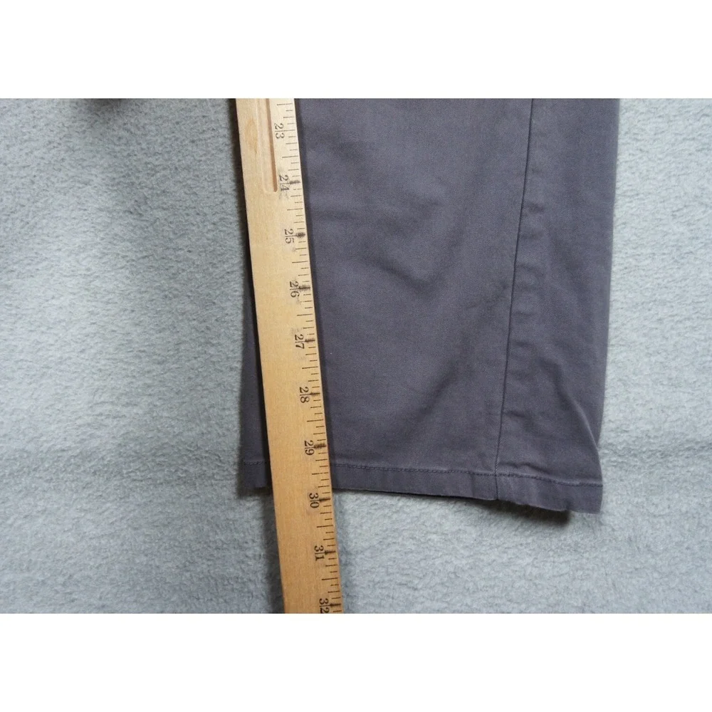 Marine Layer Pants Mens Small Gray Chino Slim Straight Fit Elastic Waist Casual